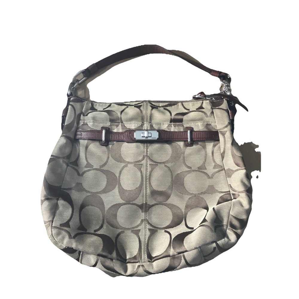 Coach Signature Brown Shoulder Bag - Used Official!